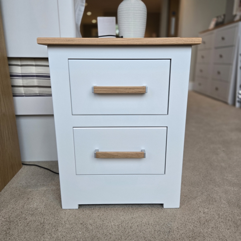 Milton 2 Drawer Bedside (Ipswich)