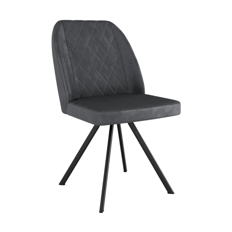 Fox Swivel Dining Chair Grey