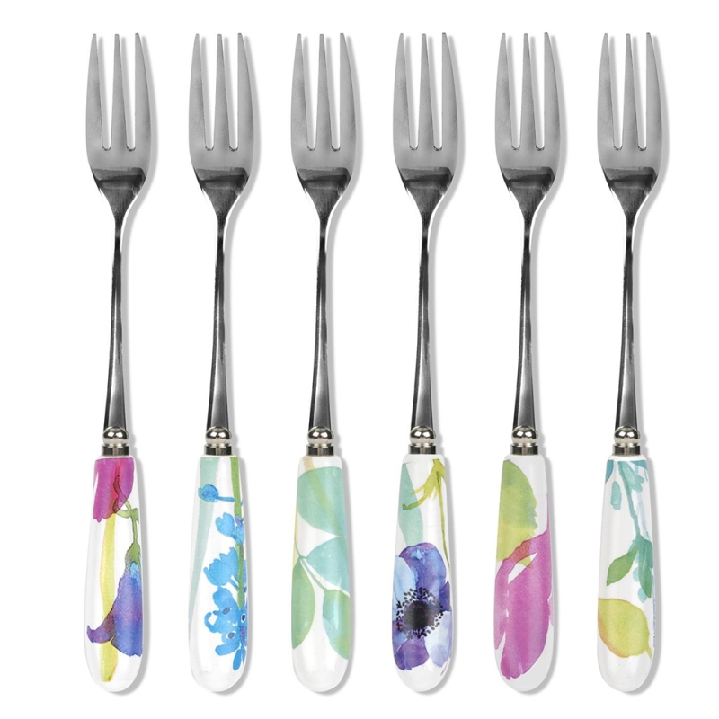 portmeirion water garden pastry forks