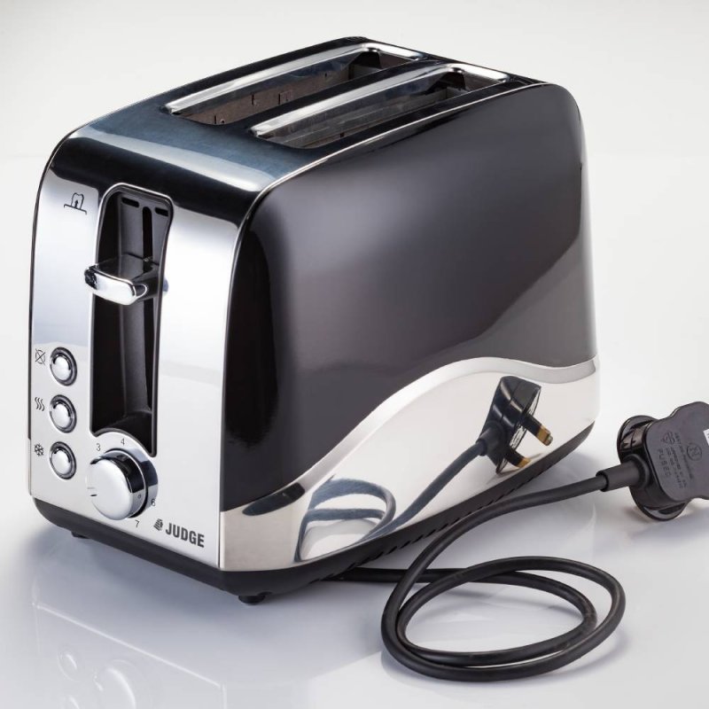 Judge Black & Chrome 2 Slice Toaster