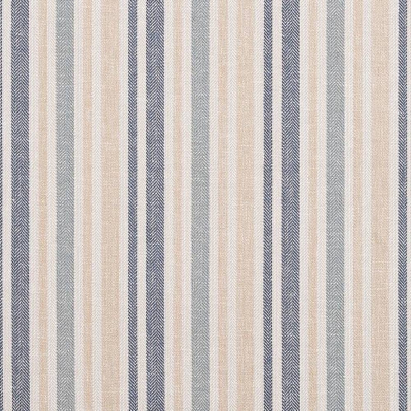 Tiverton Stripe Blue Fabric