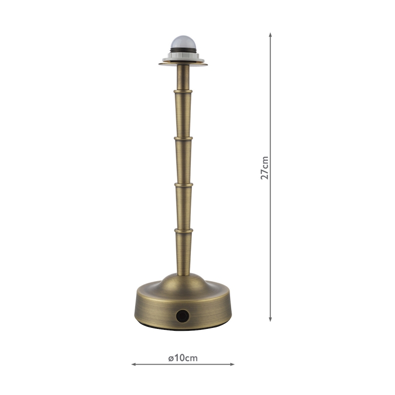 Small Rechargeable Table Lamp with shade
