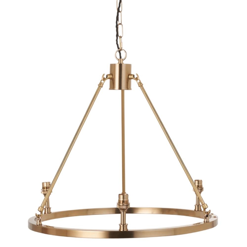 3 Shade Hooper Pendant Light  with Coral Pink Shades