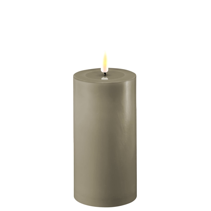 SAND LED CANDLE 7.5X15CM