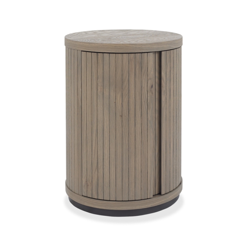 Vigo Round Lamp Table Grey