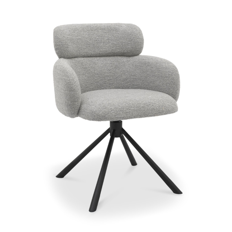 Hudson Swivel Dining Chair Grey