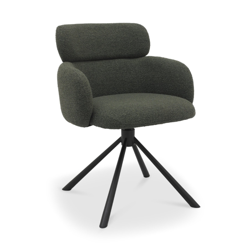 Hudson Swivel Dining Chair Green