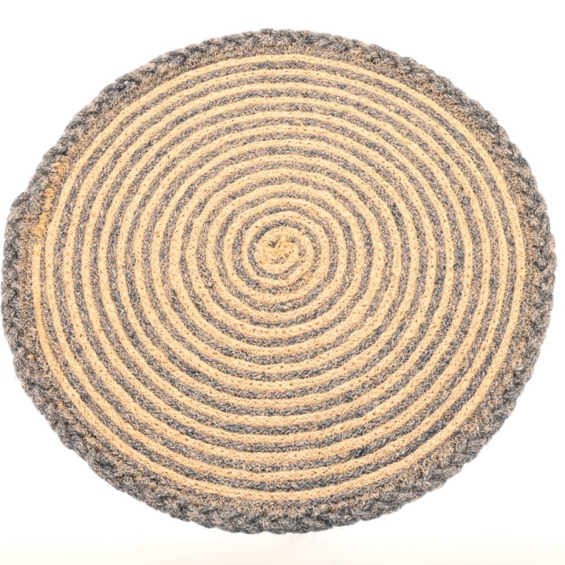 PLAITED JUTE PLACEMAT MIDNIGHT