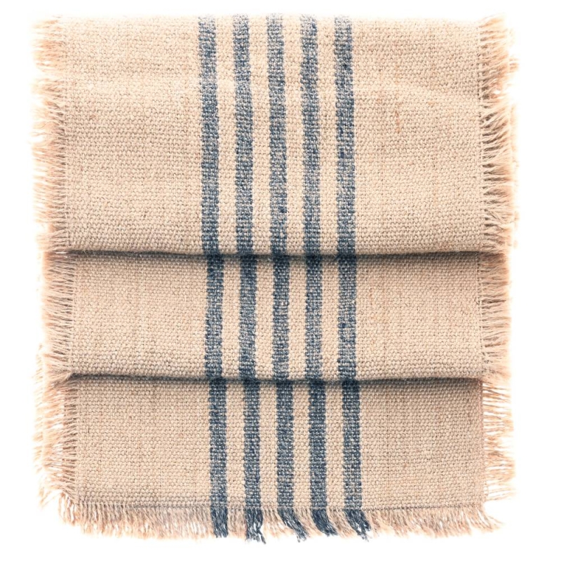 JUTE STRIPE RUNNER MIDNIGHT