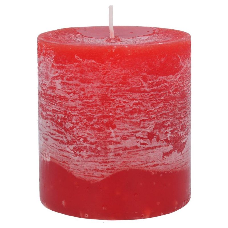 Gisela Graham Red Pillar Candle - 10cm