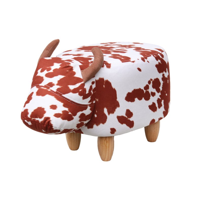 Bessie The Cow Footstool Brown
