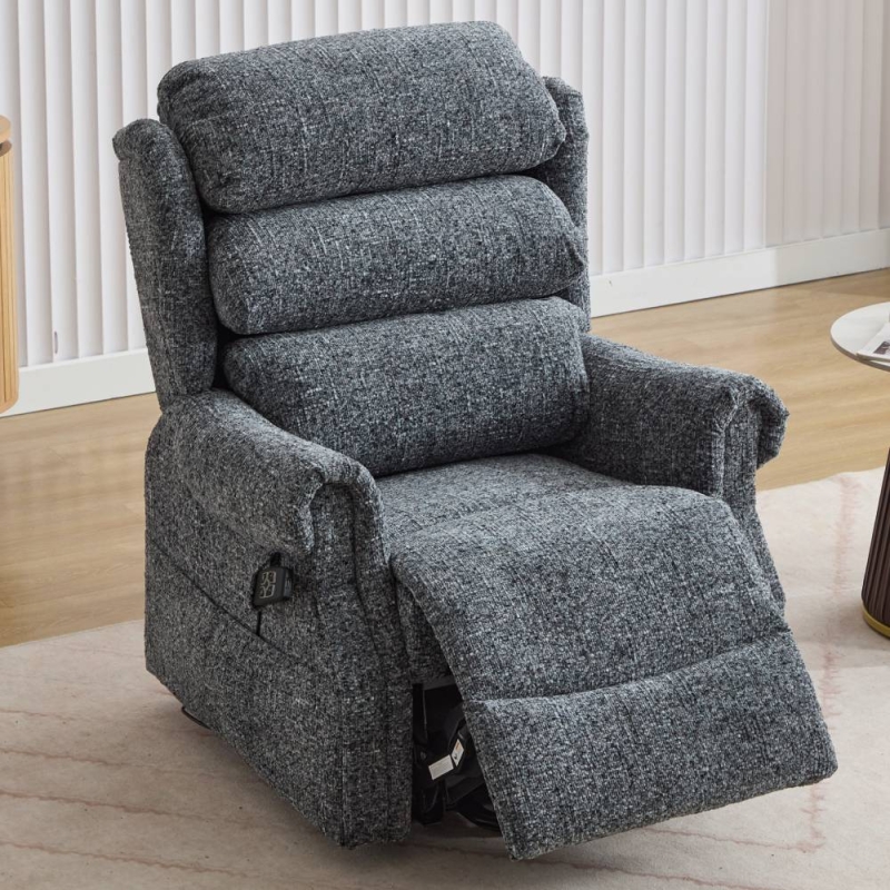 Max Dual Motor Recliner Stormcloud
