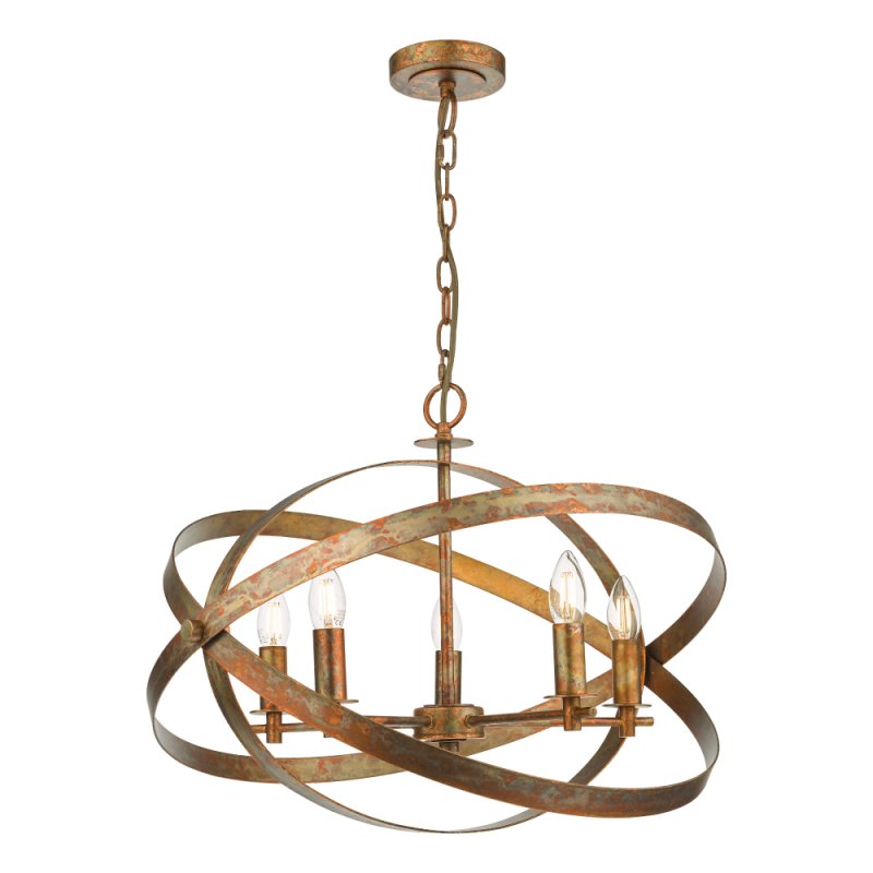 Nitya 5lt Pendant Oxidised Copper