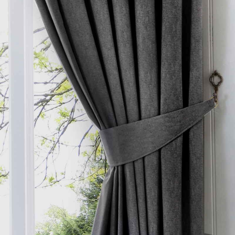 Fusion Dijon Tiebacks Charcoal