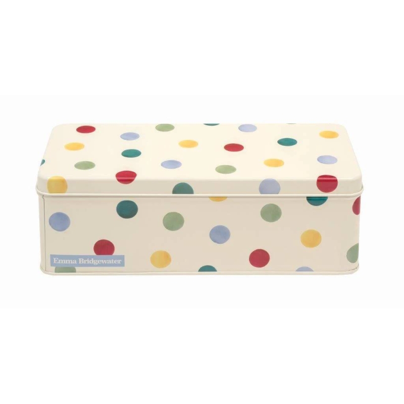 Emma Bridgewater Polka Dot Long Deep Rectangular Tin