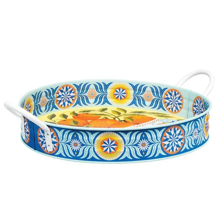 PRINTER JOHNSON ORANGES LARGE HANDLE TRAY
