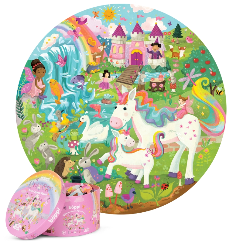 BOPPI 150PC ROUND JIGSAW PUZZLE UNICORN 