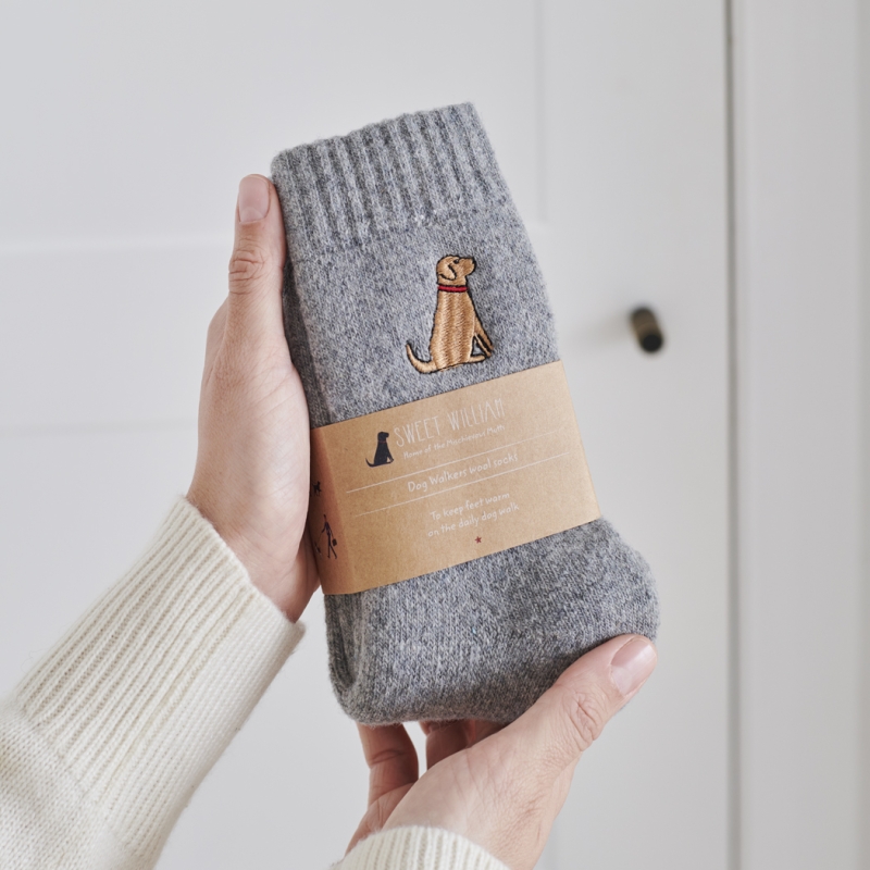 Dog Walker Socks Fox Red Labrador