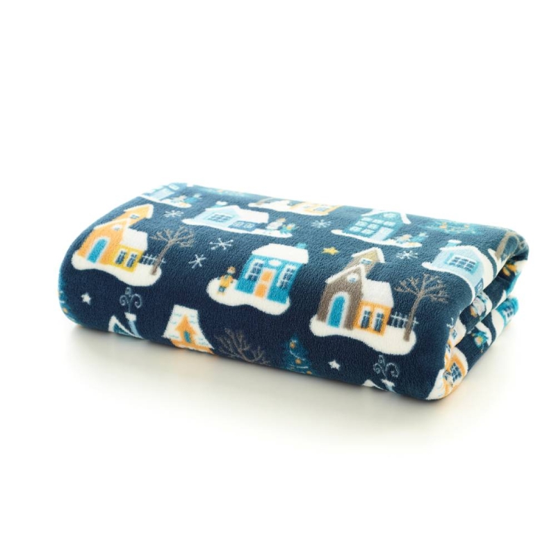 Festive Village Throw