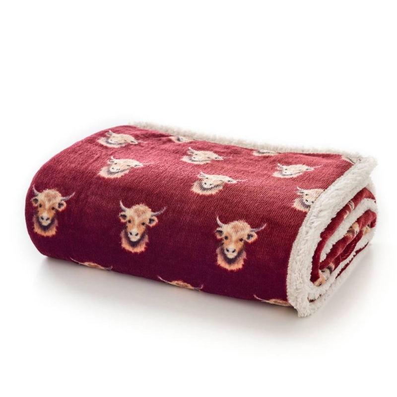 Highland Cow Throw