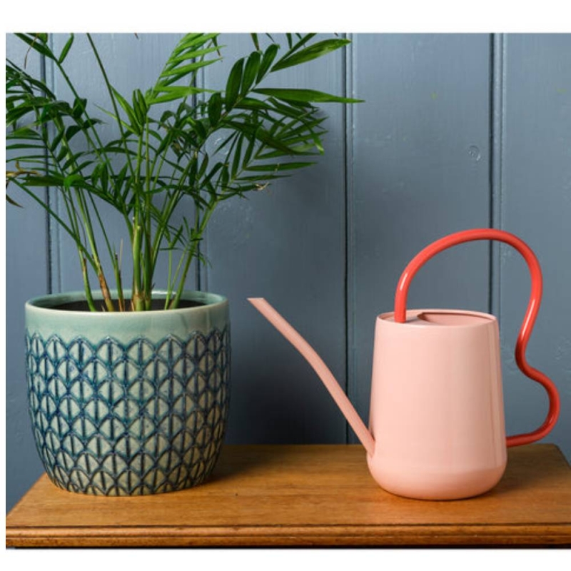 Collector Scalloped Indoor Watering Can Blush