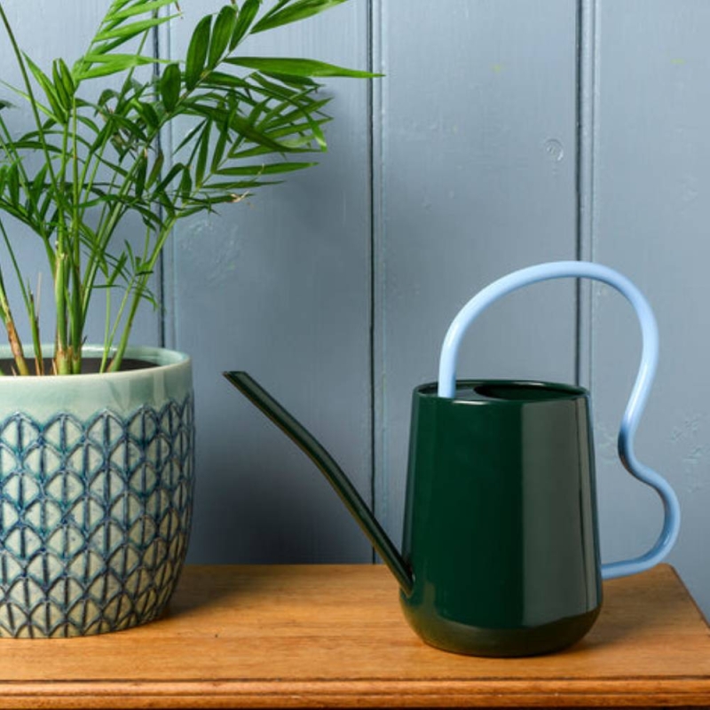 Collector Scalloped Indoor Watering Can Heritage Gree