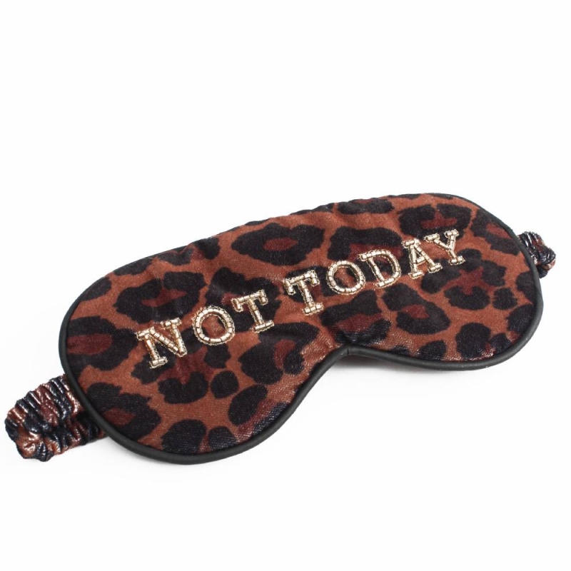 My Doris Not Today Leopard Eye Mask