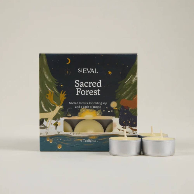 TEALIGHT CHRISTMAS SACRED FOREST