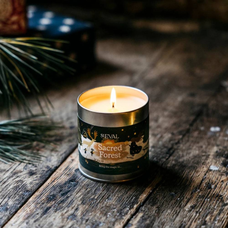  TIN CHRISTMAS SACRED FOREST