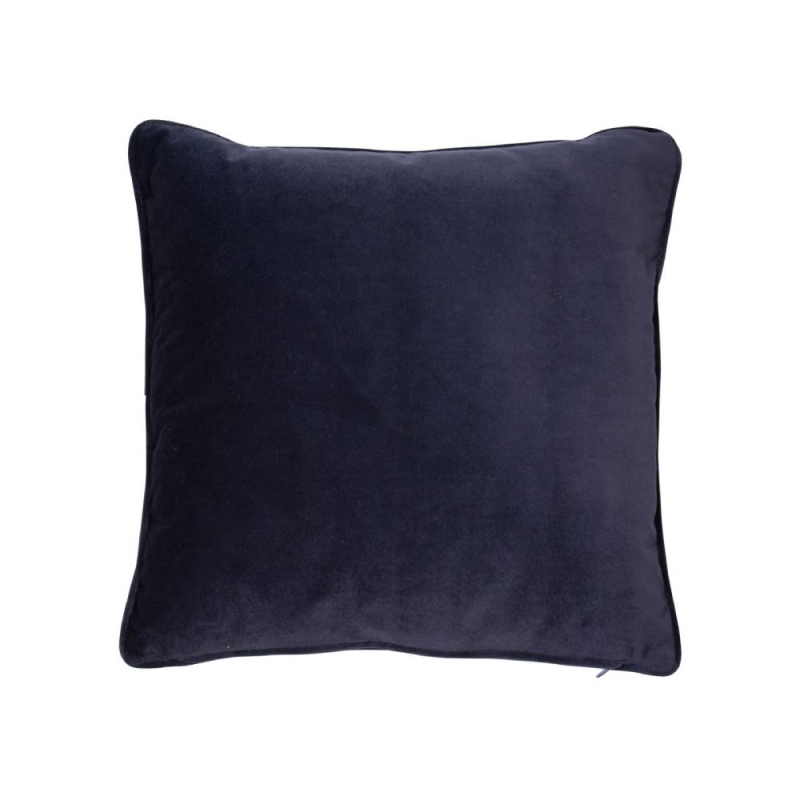Luxe 56cm Velvet Piped Cushion Navy