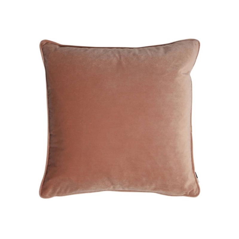 Luxe 56cm Velvet Piped Cushion Putty