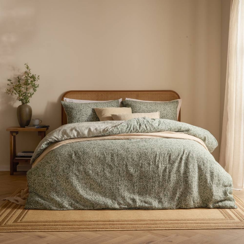 The Linen yard Perrie Leaf Duvet Set