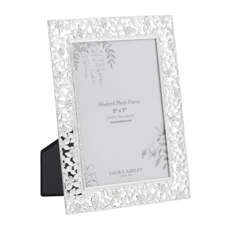 Laura Ashley Woolard Silver Photo Frame 5x7"