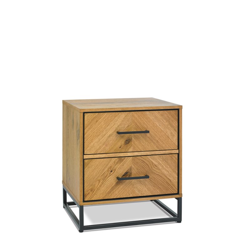 Raydon 2 drawer bedside chest