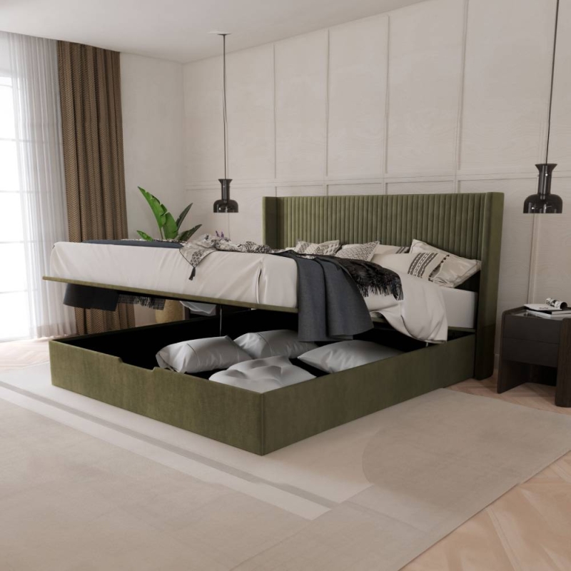 Hampton Ottoman Bed Olive