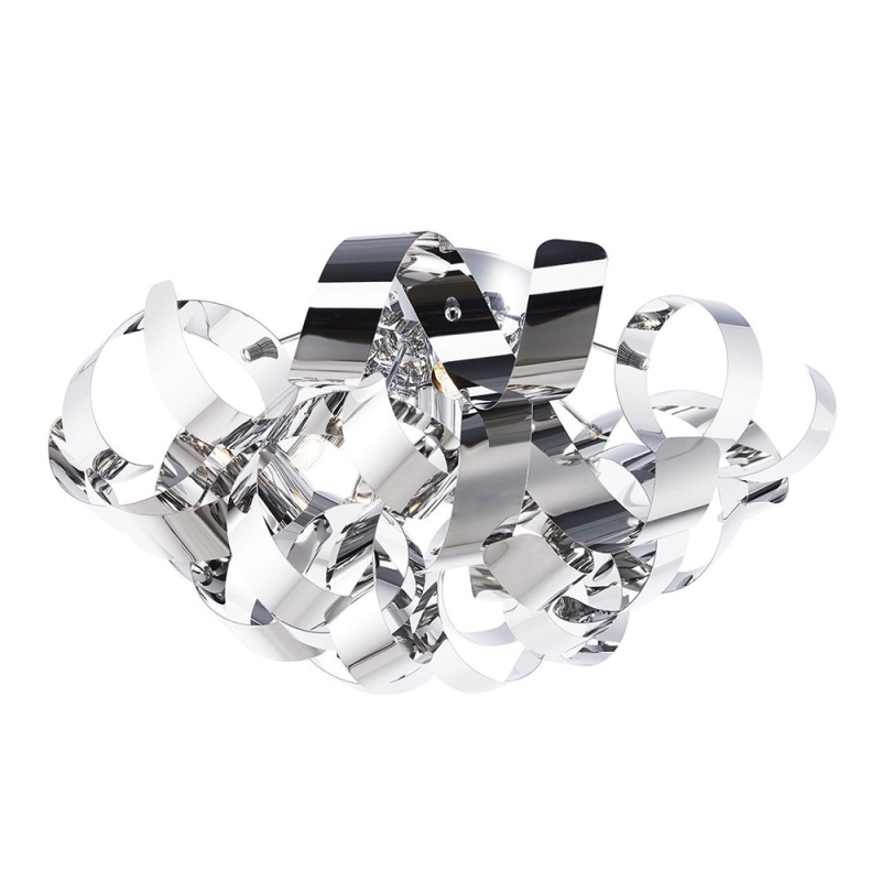 Rawley 4 Light Flush Polished Chrome 40cm