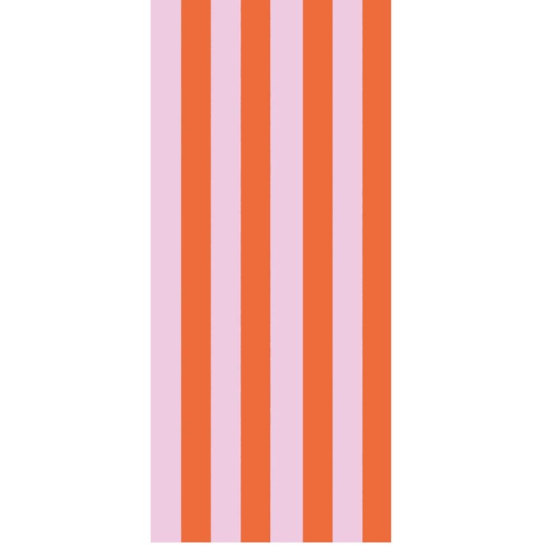 PINK & ORANGE STRIPE TISSUE PAPER
