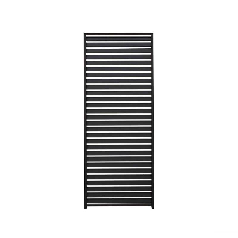 Louvred Aluminium Side Wall For Helios 1m - Slate Grey