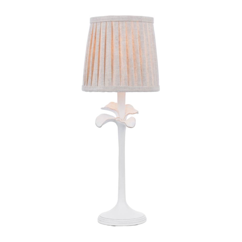 Laura Ashley Eleni Table Lamp Matt White With Shade