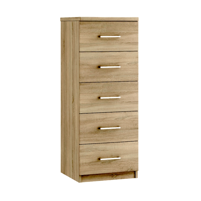 Marlow 5 Drawer Narrow Bedside