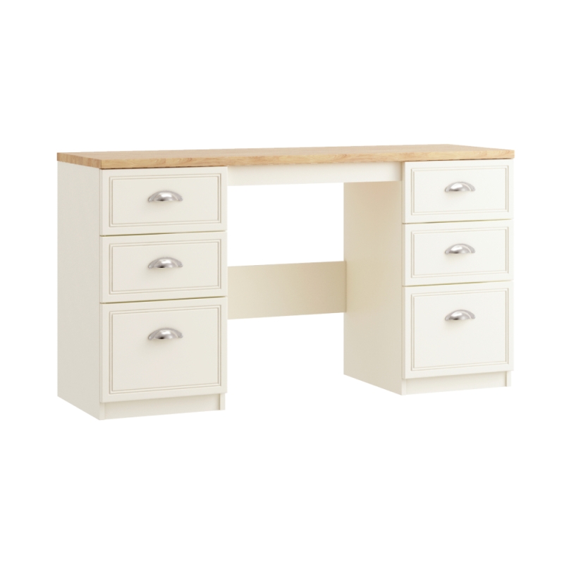 Maple Double Pedestal Dressing Table