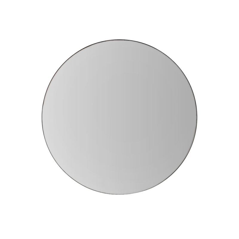 Hinton Round Mirror 100cm Black