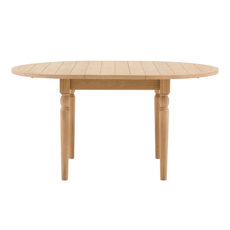 Erin Round Extending Dining Table 110-150cm Natural