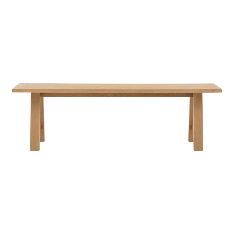 Erin Trestle Dining Bench Natural