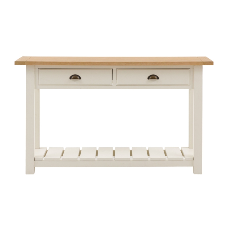 Erin 2 Drawer Console Table White