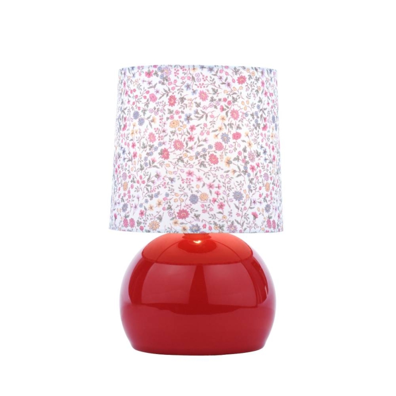 Laura Ash;ey Knowlton Table Lamp Pink Crackle GLaze With Shade
