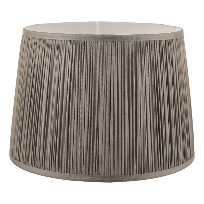 Laura Ashley Hemsley PLeated Shade Grey 16"