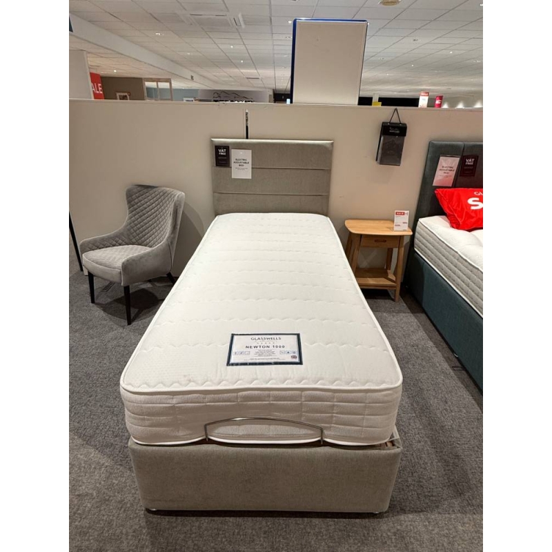 Newton 1000 90cm Adjustable Bed Inc Headboard (Bury St Edmunds)