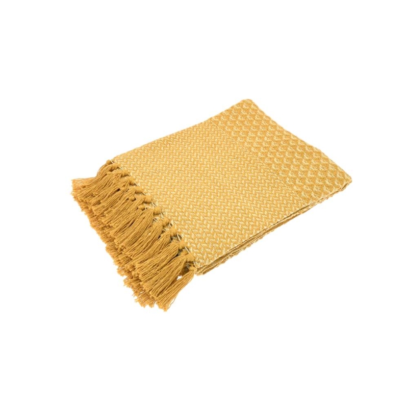 Carnival Recycled Throw 127cm x 152cm Yellow