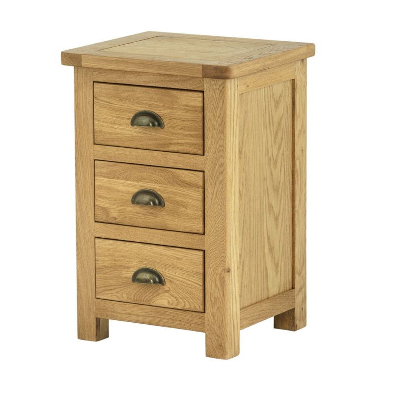 Pemberley 3 Drawer Bedside Cabinet